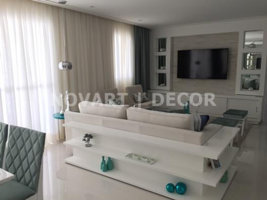 Cortina para sala com cortineiro